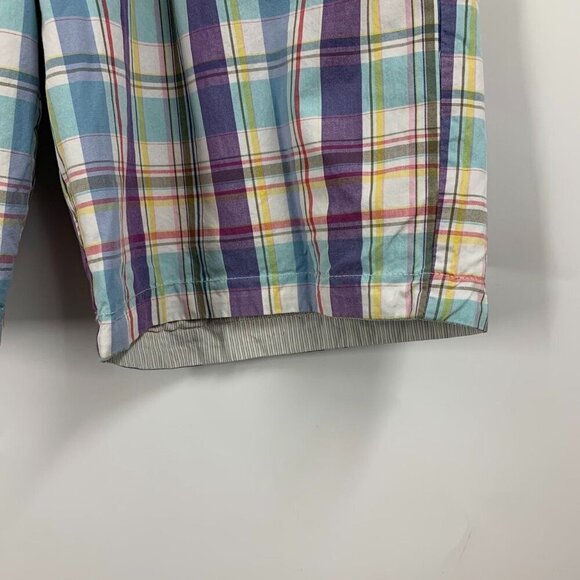 Tommy Bahama Men's Make It a Double Plaid & Striped Reversible Shorts Size 38 - Picture 6 of 15